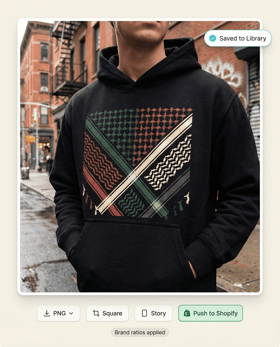 Full professional photoshoot in under 60 seconds.