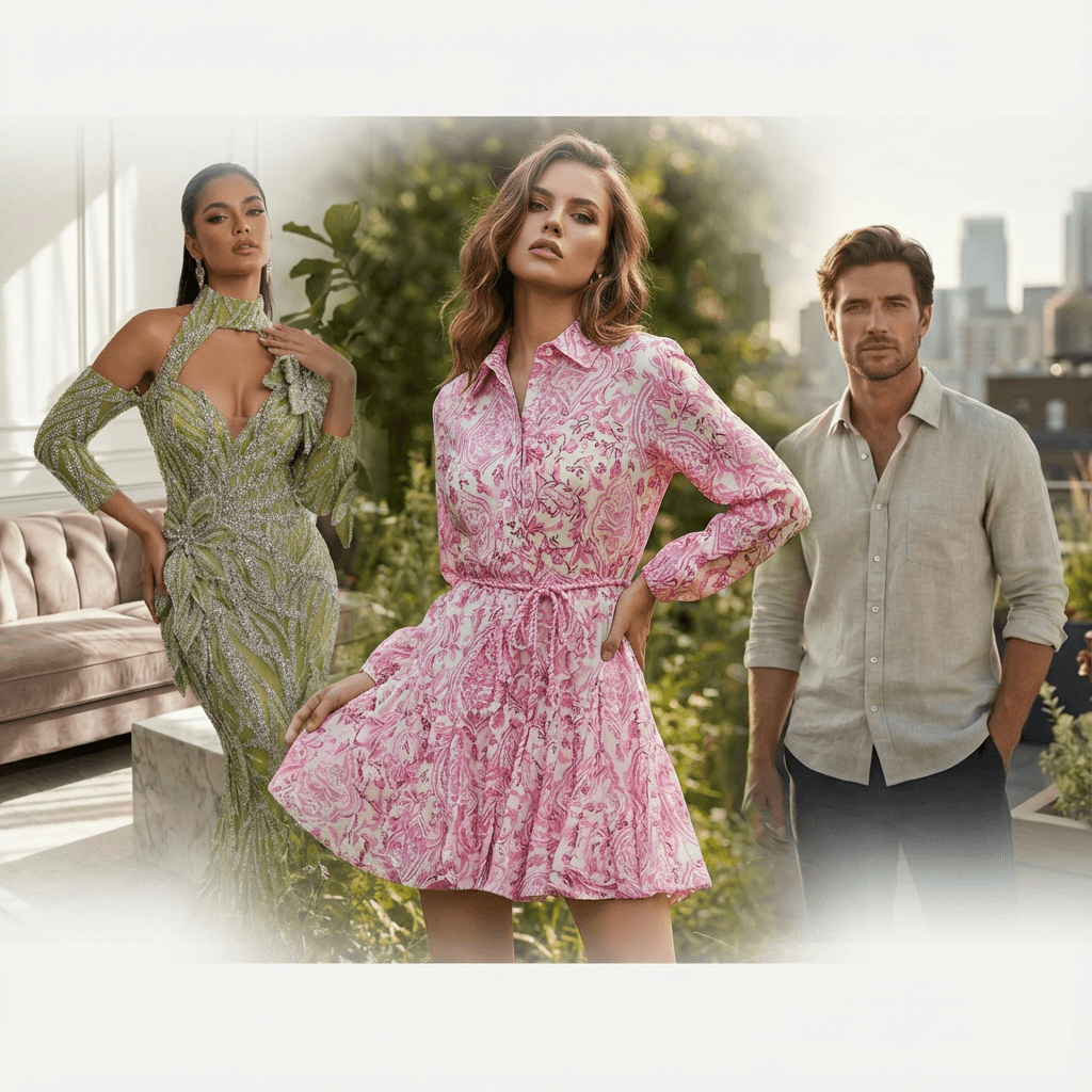 Diverse model options showing different ethnicities and body types